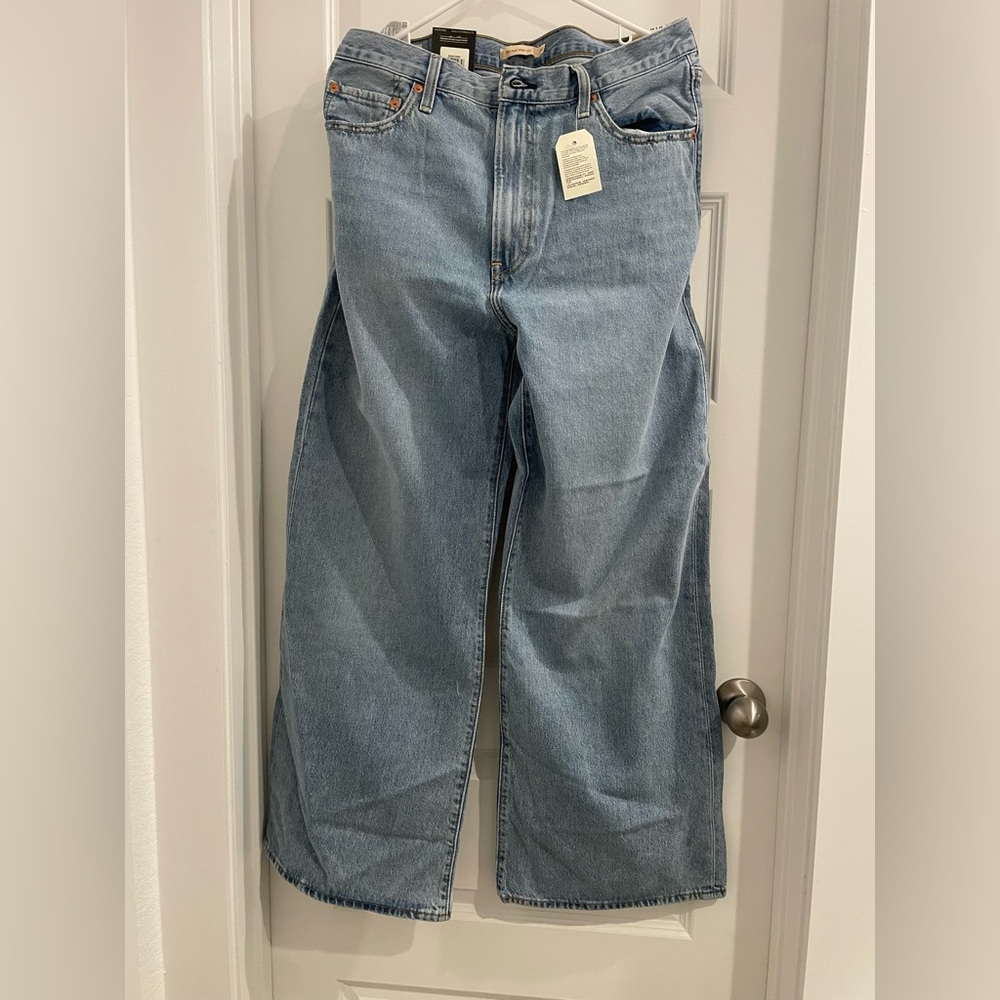 Levi's Rib Cage Wide Leg Light Blue Jeans